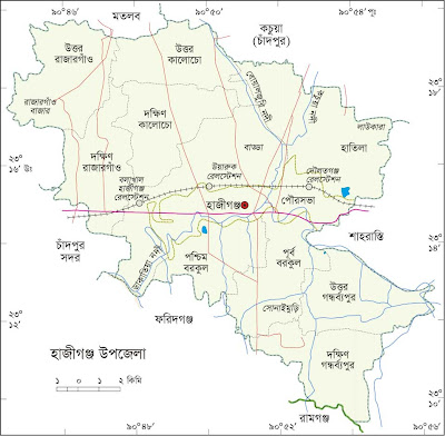 Beautiful Place of Bangladesh: MAP OF CHANDPUR DISTRICT