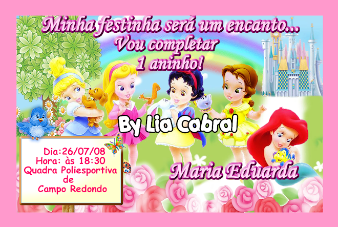 CONVITE BABY PRINCESAS