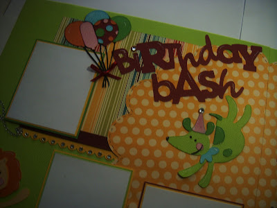Mrs B's craft room: Birthday Bash birthday layout