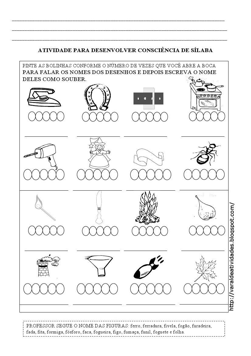 Atividade De Consciencia Silabica - RETOEDU