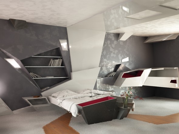 DORMITORIOS FUTURISTAS DORMITORIO DEL FUTURO FUTURISTIC BEDROOM