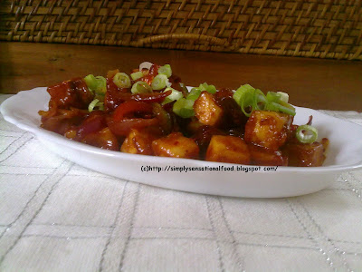 Chilli paneer-An Indian and