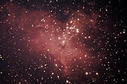 The Eagle nebula is part of a large Hydrogen II region of the sky.