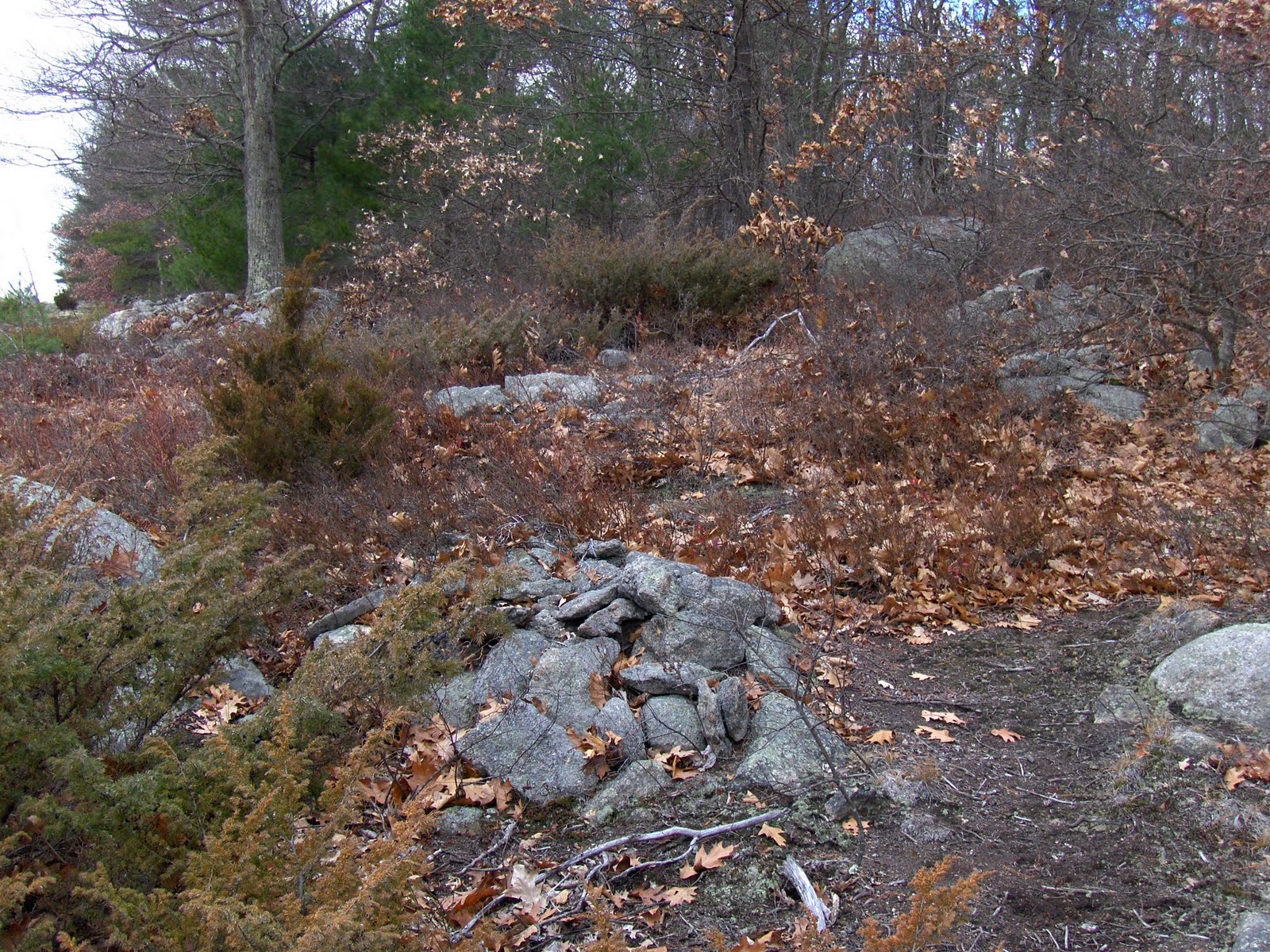 Rock Piles Southwest of Peppercorn Hill, Upton MA (part 2)