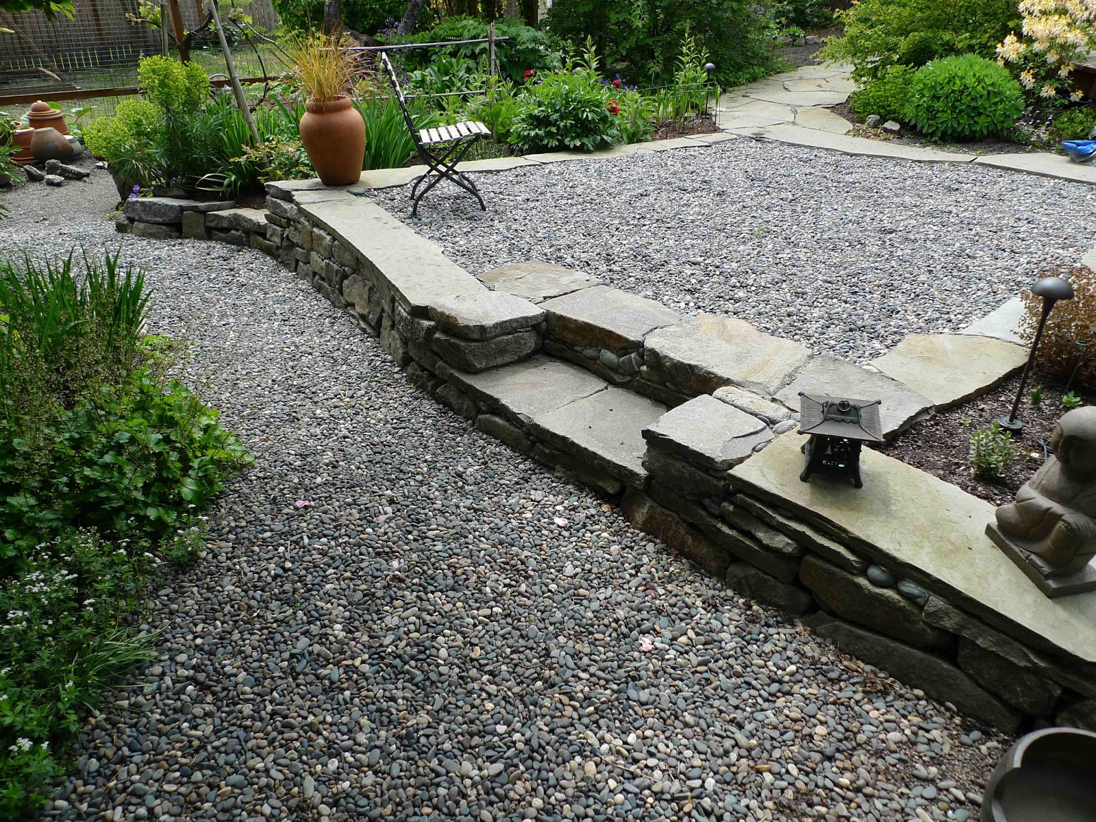 Small rock patio ideas. patio stone patios and patio design on ...