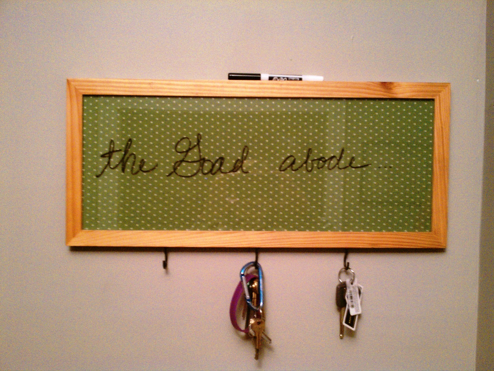 The Goad Abode Key Caddy Dry Erase Board The Goad Abode Key Caddy Dry Erase Board