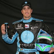 MONAVIE Car Driver Tomas Scheckter (watch his race by clicking on image)