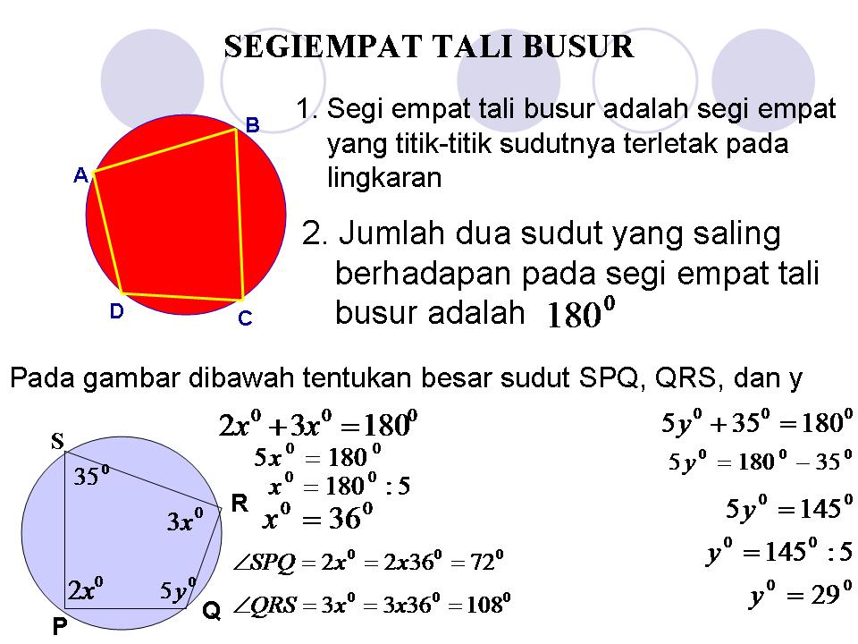 Soal Dan Pembahasan Segi Empat Tali Busur Ilmusosial Id