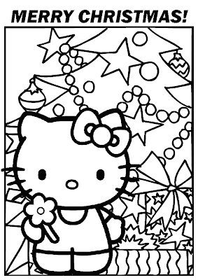 HELLO KITTY COLORING PAGES
