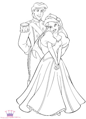 PRINCESS COLORING PAGES