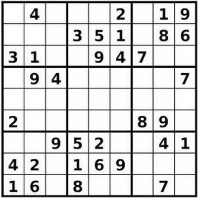 PRINTABLE SUDOKU