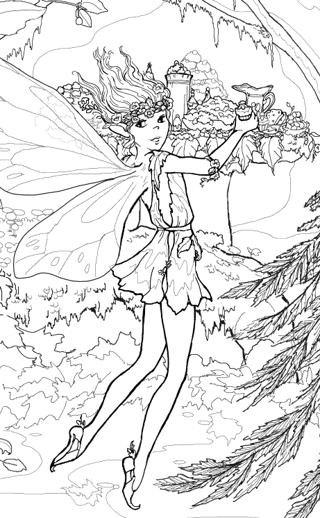 fairy coloring pages site - photo #15