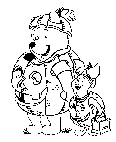 DISNEY HALLOWEEN COLORING PAGES WITH WINNIE PIGLET AND MICKEY MOUSE Free World Pics DISNEY HALLOWEEN COLORING PAGES WITH WINNIE PIGLET AND MICKEY MOUSE Free World Pics