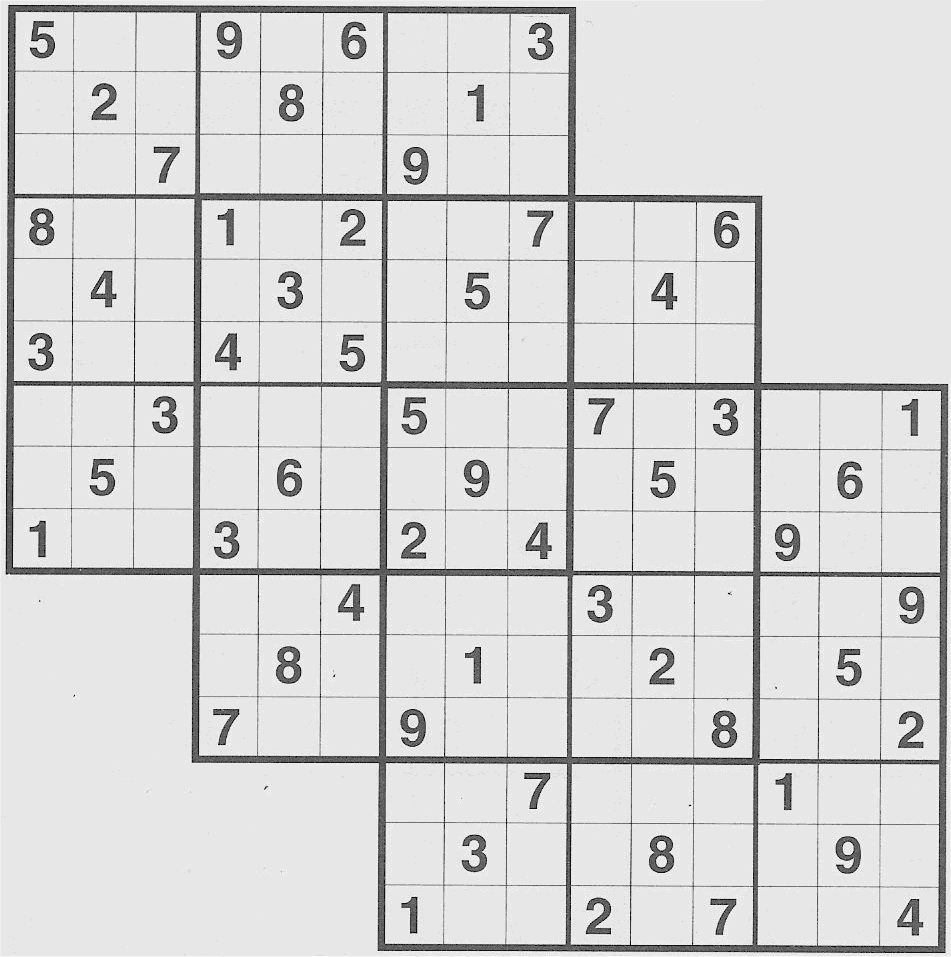 PRINTABLE SUDOKU