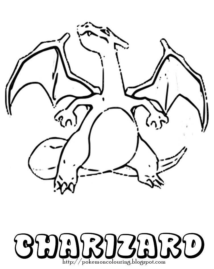 charizard pokemon coloring pages - photo #1