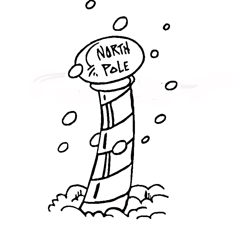 North Pole Coloring Pages XMAS COLORING PAGES