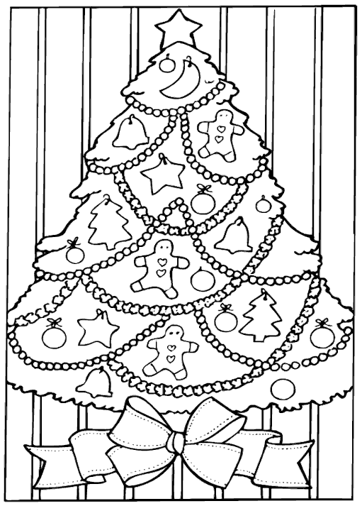 xmas tree coloring pages - photo #40