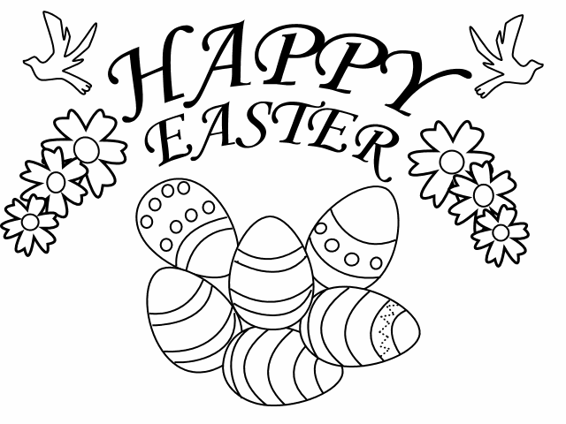 To print any of these pages, just click on the Easter colouring  title=