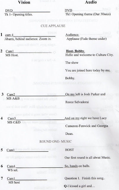 Multi Camera Production: Scripts and Calls
