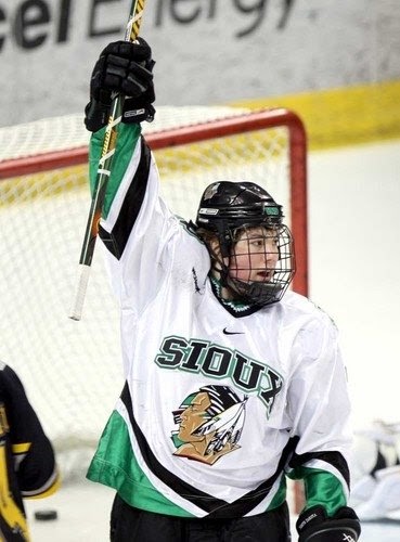 tj oshie fighting sioux jersey