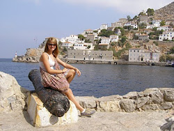 My daughter Amber in Greece