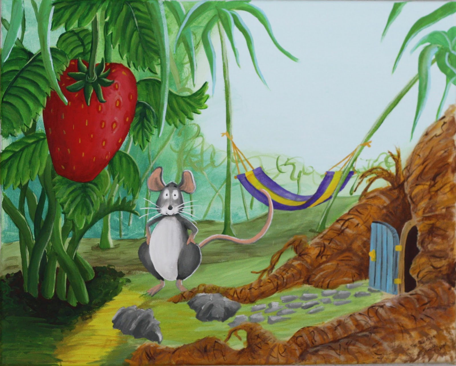 Mouse And Strawberry Book Bilscreen