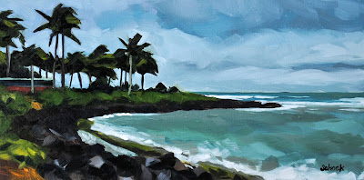 Hawaii landscape painting by Sharon Schock