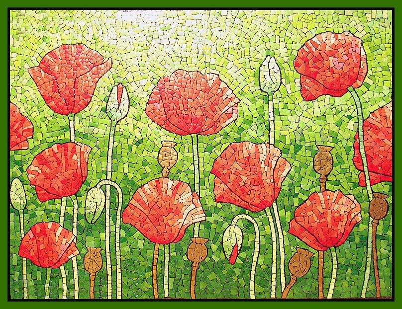 The W's Eggshell mosaic