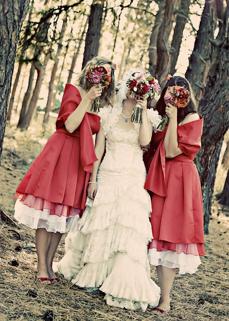 bride and sisters