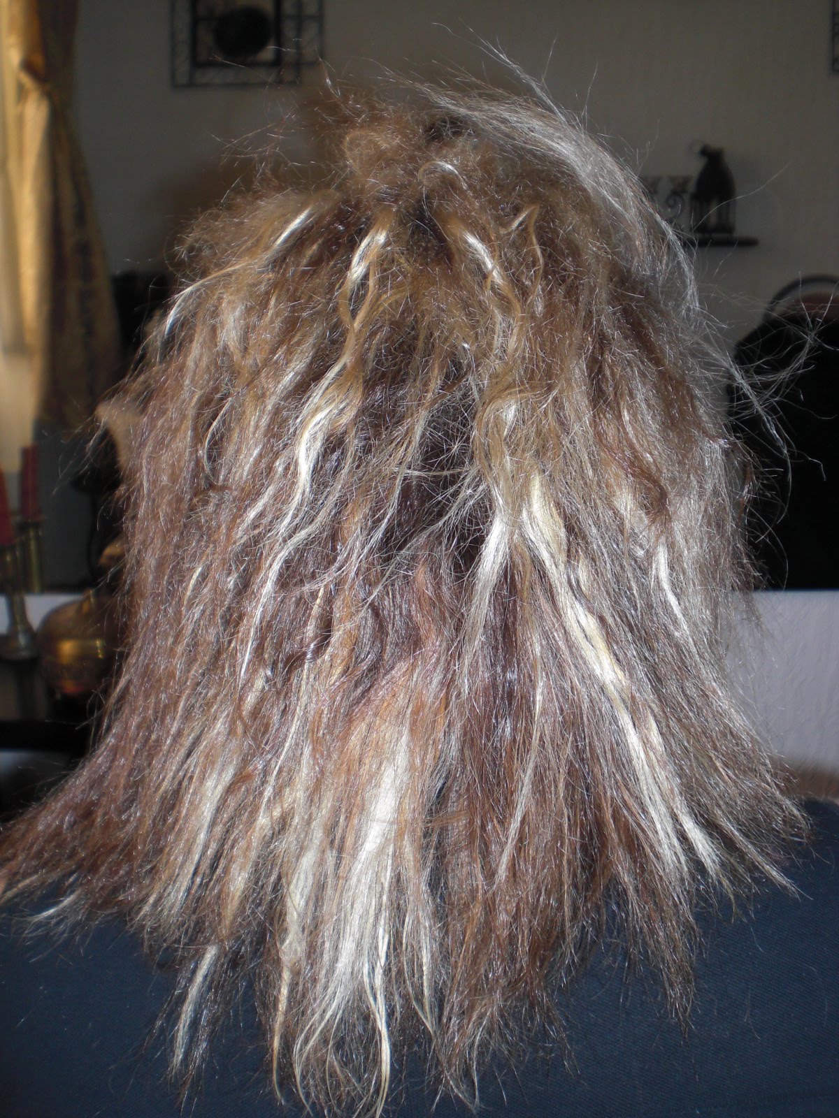 Mille et 1: lissage avant/après 22 - cheveux décolorés déssechés et brulés