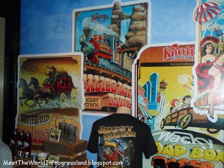 Meet The World Knott's Hot Dogs, Trees and Attraction Posters