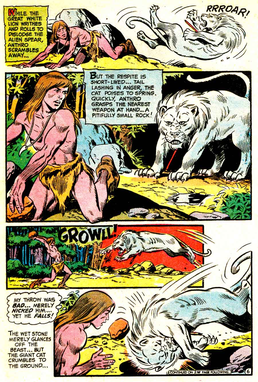 Anthro v1 #6 dc silver age 1960s comic book page art by Wally Wood