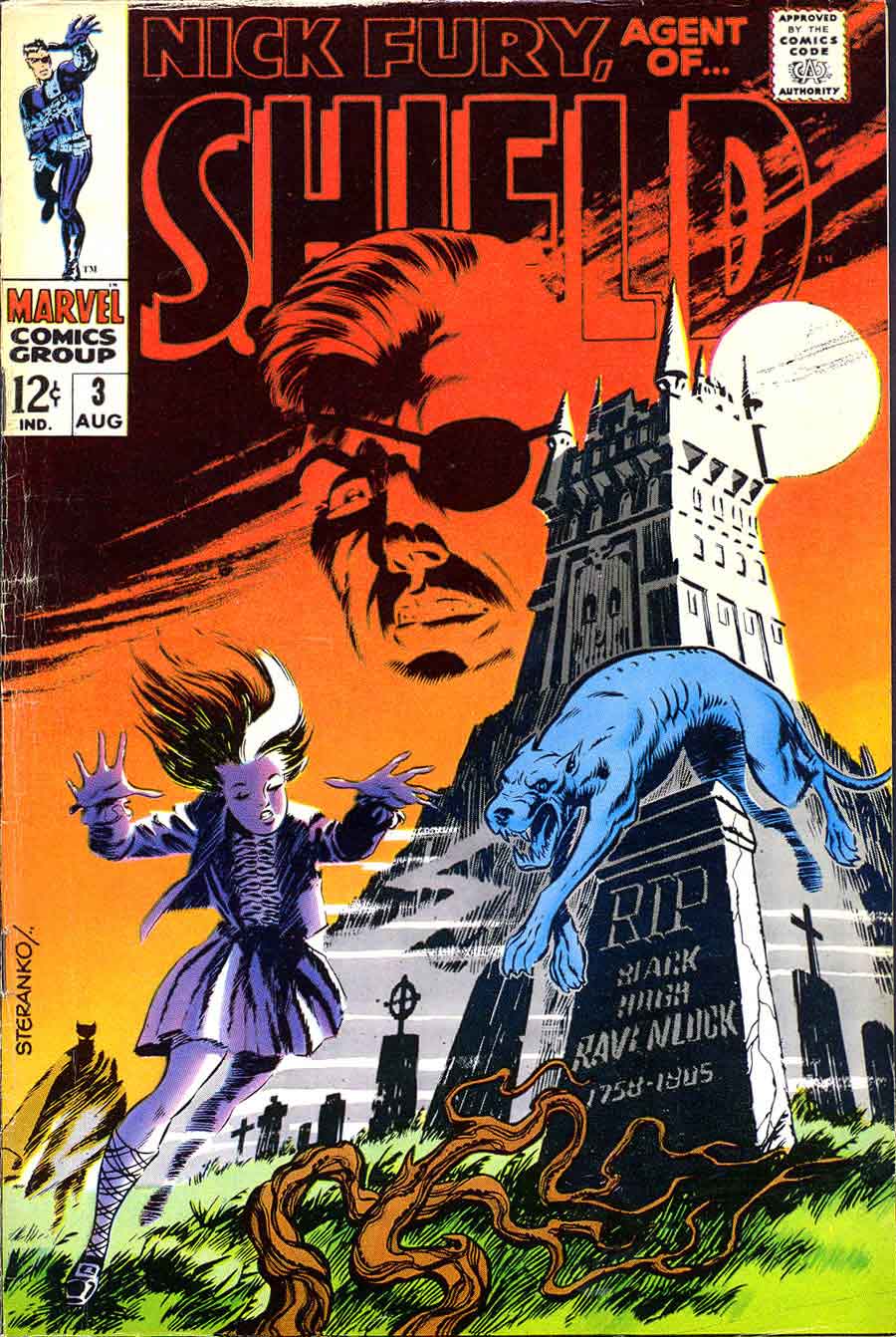 Nick Fury Agent of Shield v1 #3 1960s marvel comic book cover art by Jim Steranko
