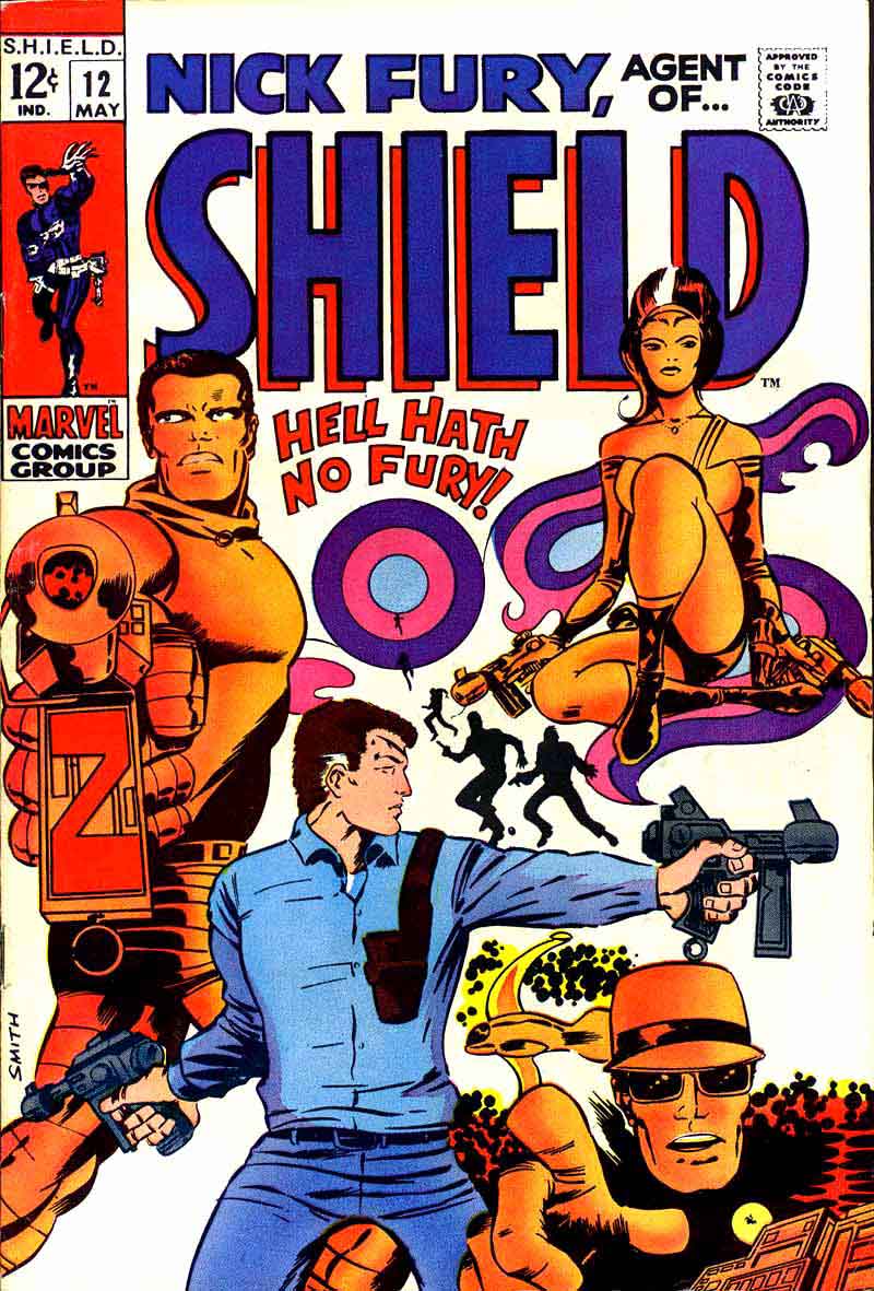 Nick Fury Agent of Shield v1 #12 1960s marvel comic book cover art by Barry Windsor Smith