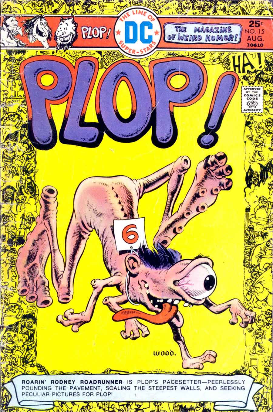 Plop v1 #15 dc 1970s bronze age comic book cover art by Wally Wood