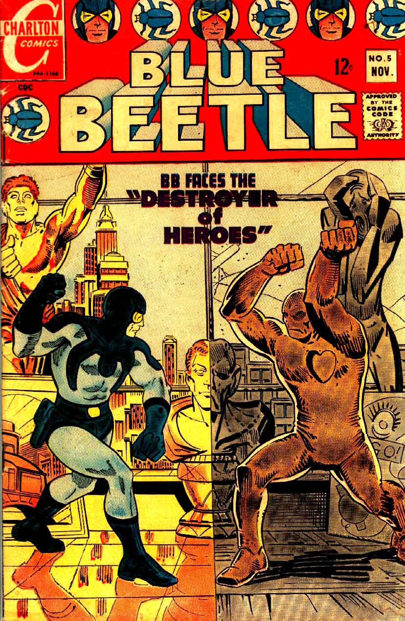 Blue Beetle v5 #5 charlton 1960s silver age comic book cover art by Steve Ditko