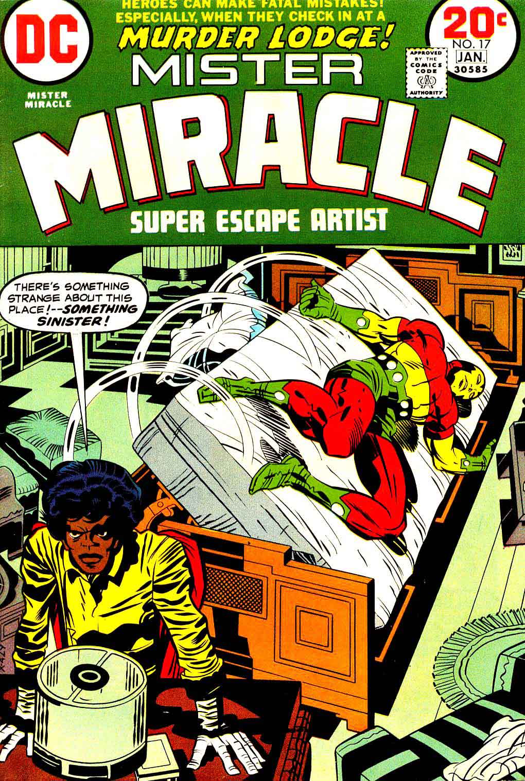 Mister Miracle v1 #17 dc bronze age comic book cover art by Jack Kirby