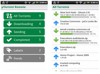 µTorrent Remote app for Android