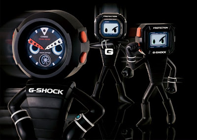 district81clothing.com: Casio robo-watch characters hail G-Shock 25th ...