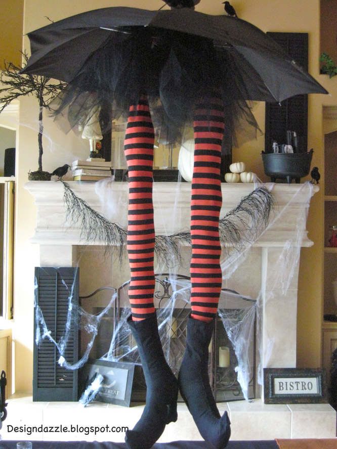 Diary LifeStyles Halloween Whimsical Witch Legs