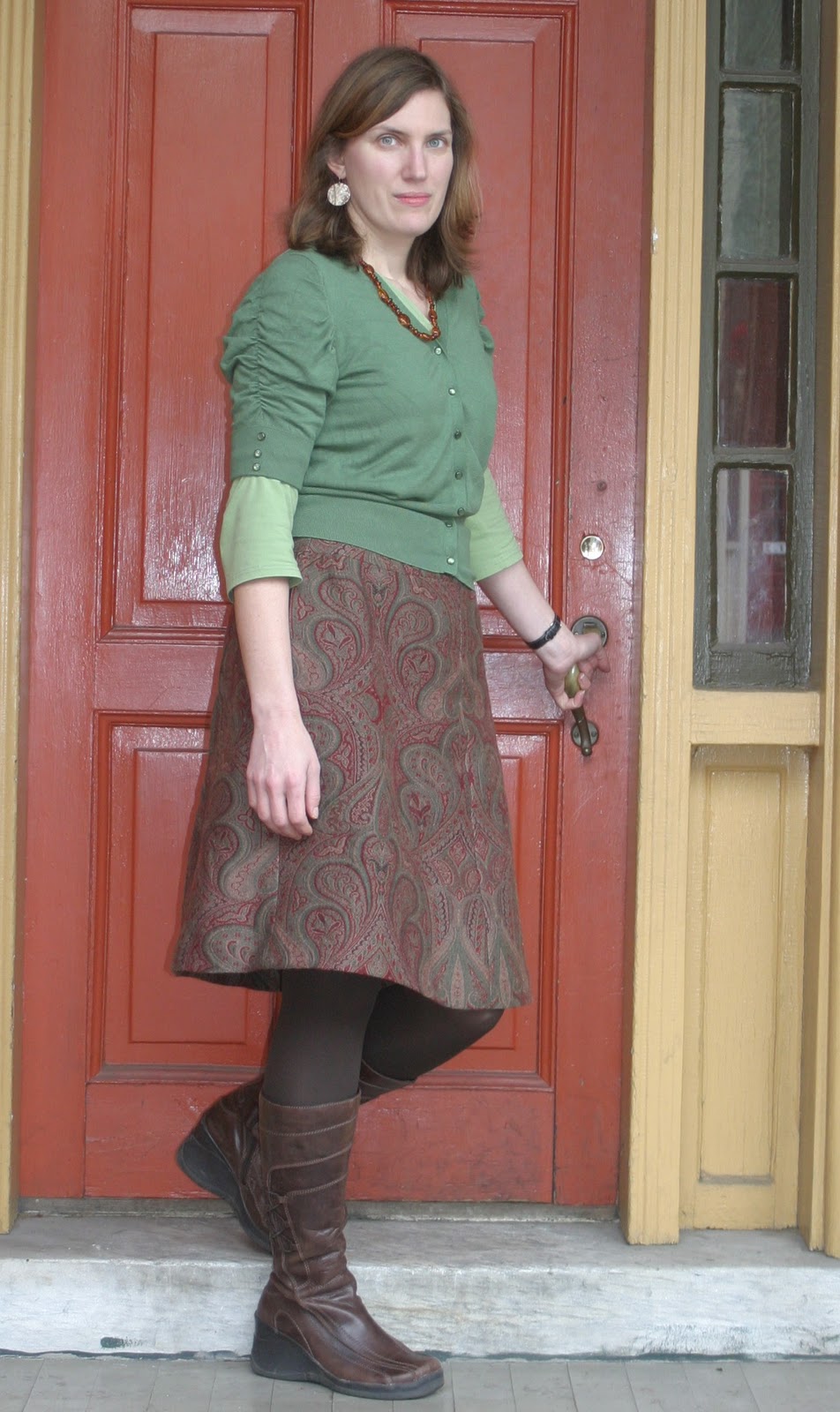 Thrift at Home: Introduction to Shoestring Chic: Paisley Skirt