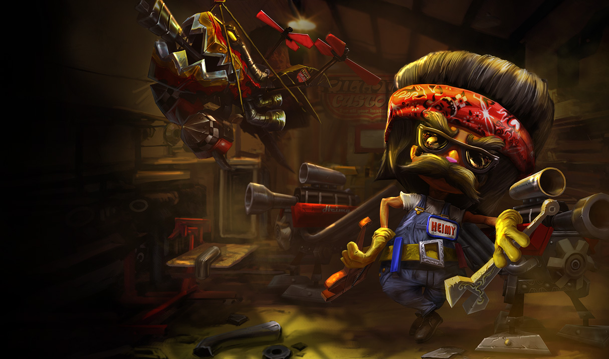 League of Legends Wallpaper: Heimerdinger - The Revered Inventor