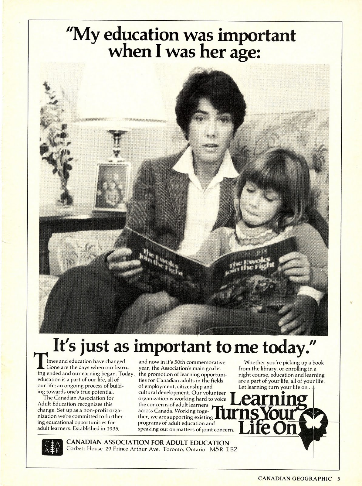 1985 ADULT EDUCATION Magazine Ad LEARNING Old Magazine Ads