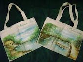 SACOLAS DE ALGODÃO PURGADO E PINTADO