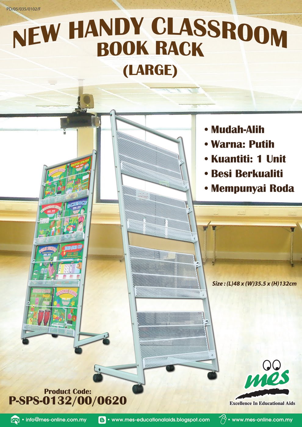 Makmur Educational Supplies Sdn Bhd: NEW HANDY CLASSROOM BOOK RACK (LARGE)