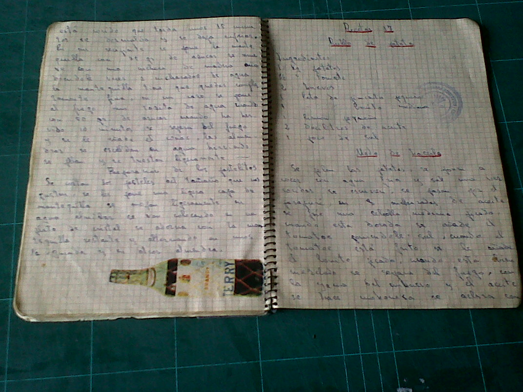 TdC Cartonnage: Carpeta y funda para libro de cocina