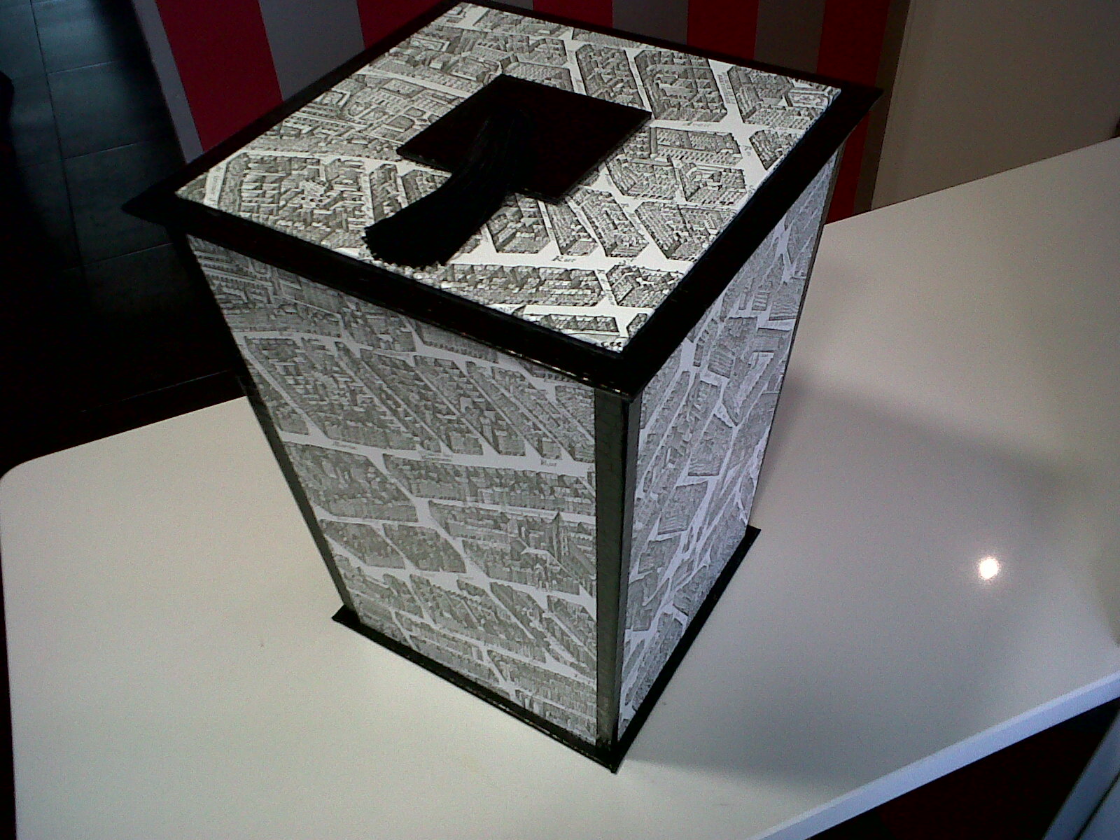 TdC Cartonnage: Y después de los espejitos Ohh la lá.. Papelera Paris..!