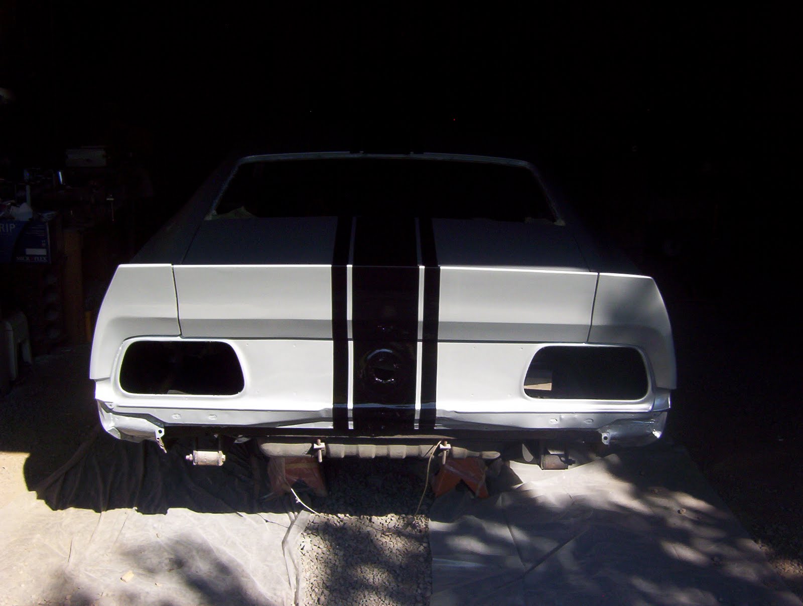 1972 Eleanor Mustang Body color is satin silver from 2005 Mustang