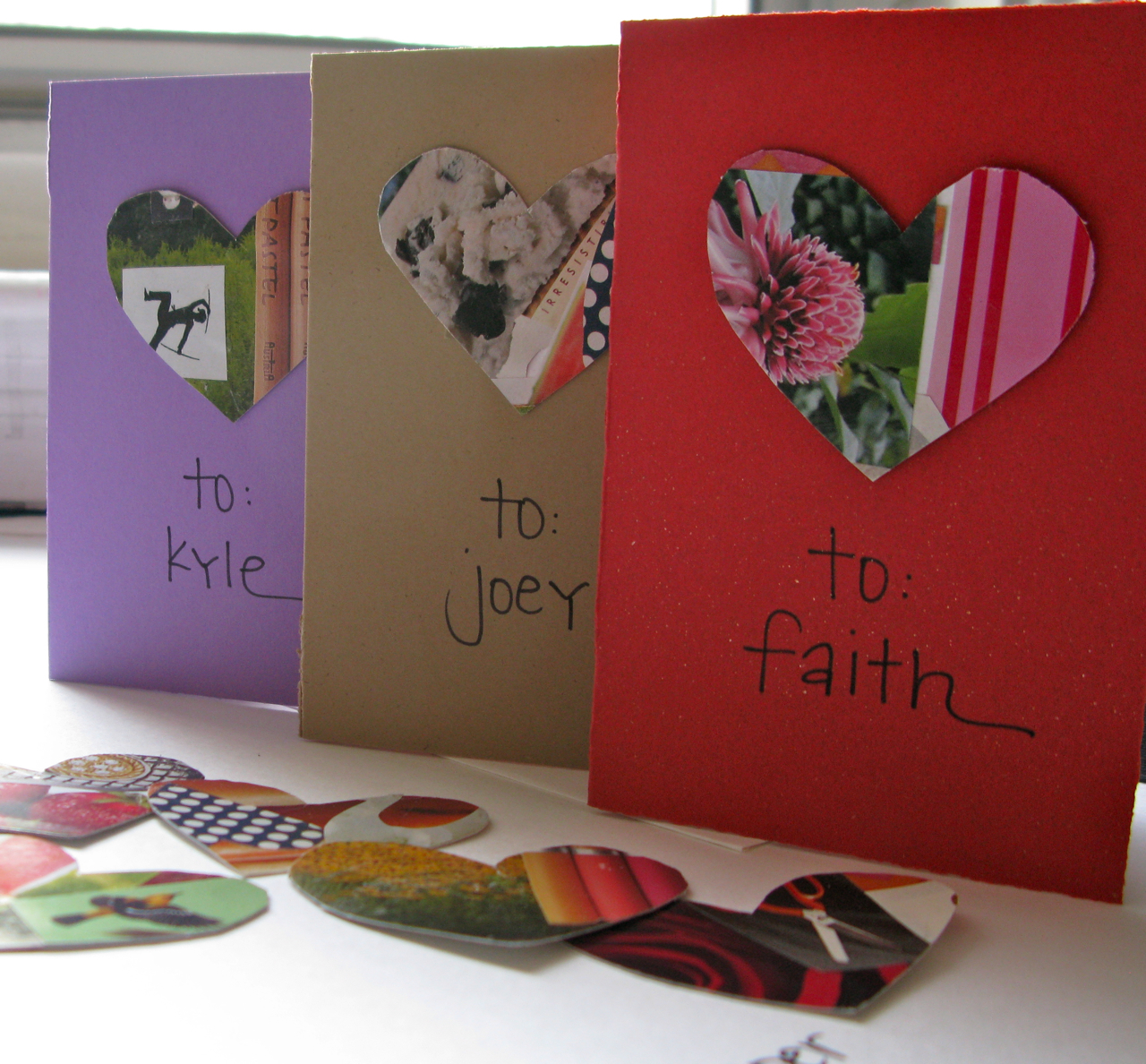 goodness (recycled and otherwise): How to make collaged Valentines