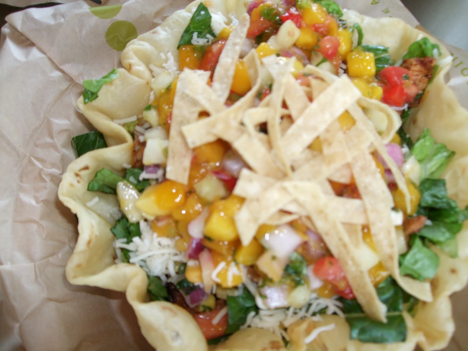 Healthy Foodies Mango Salad (new) Qdoba Grill